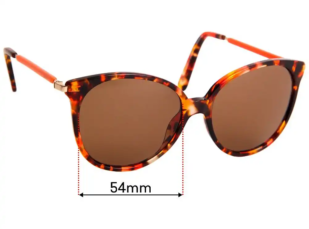 Sunglass Fix Ersatzgläser für Max and CO Sun Rx 04 - 54mm Wide Sunglass Fix Ersatzgläser für Max and CO Sun Rx 04 - 54mm Wide