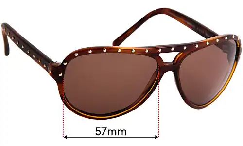 Sunglass Fix Ersatzgläser für Michael Kors MK18345 - 57mm Wide Michael Kors MK18345 Ersatzlinsen 57mm wide
