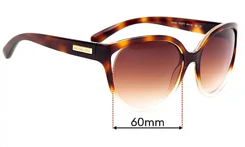 Sunglass Fix Ersatzgläser für Michael Kors Mitzi II MK6036 - 60mm Wide Michael Kors Mitzi II MK6036 Ersatzlinsen 60mm wide