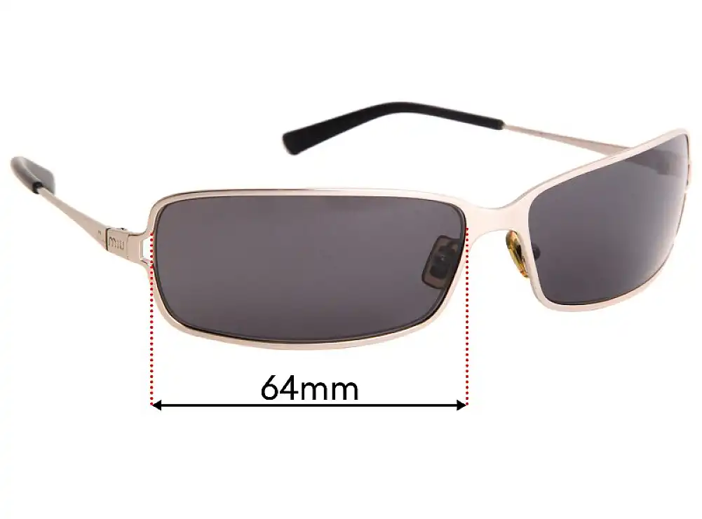 Sunglass Fix Ersatzgläser für Miu Miu SMU54D - 64mm Wide Sunglass Fix Ersatzgläser für Miu Miu SMU54D - 64mm Wide