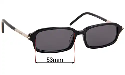 Sunglass Fix Ersatzgläser für Montblanc MB 115 - 53mm Wide Sunglass Fix Ersatzgläser für Montblanc MB 115 - 53mm Wide
