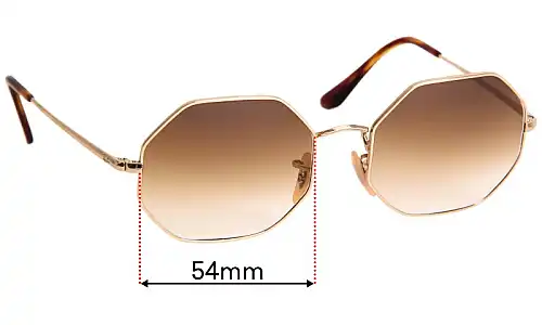 Sunglass Fix Ersatzgläser für Ray Ban RB1972 Octagon - 54mm Wide Ray Ban RB1972 Octagon Ersatzlinsen 54mm wide