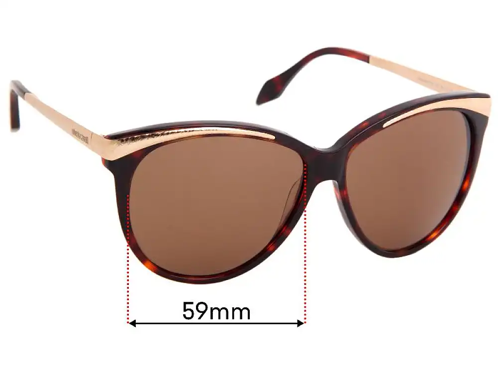 Sunglass Fix Ersatzgläser für Roberto Cavalli Giunchiglia 670S - 59mm Wide Sunglass Fix Ersatzgläser für Roberto Cavalli Giunchiglia 670S - 59mm Wide