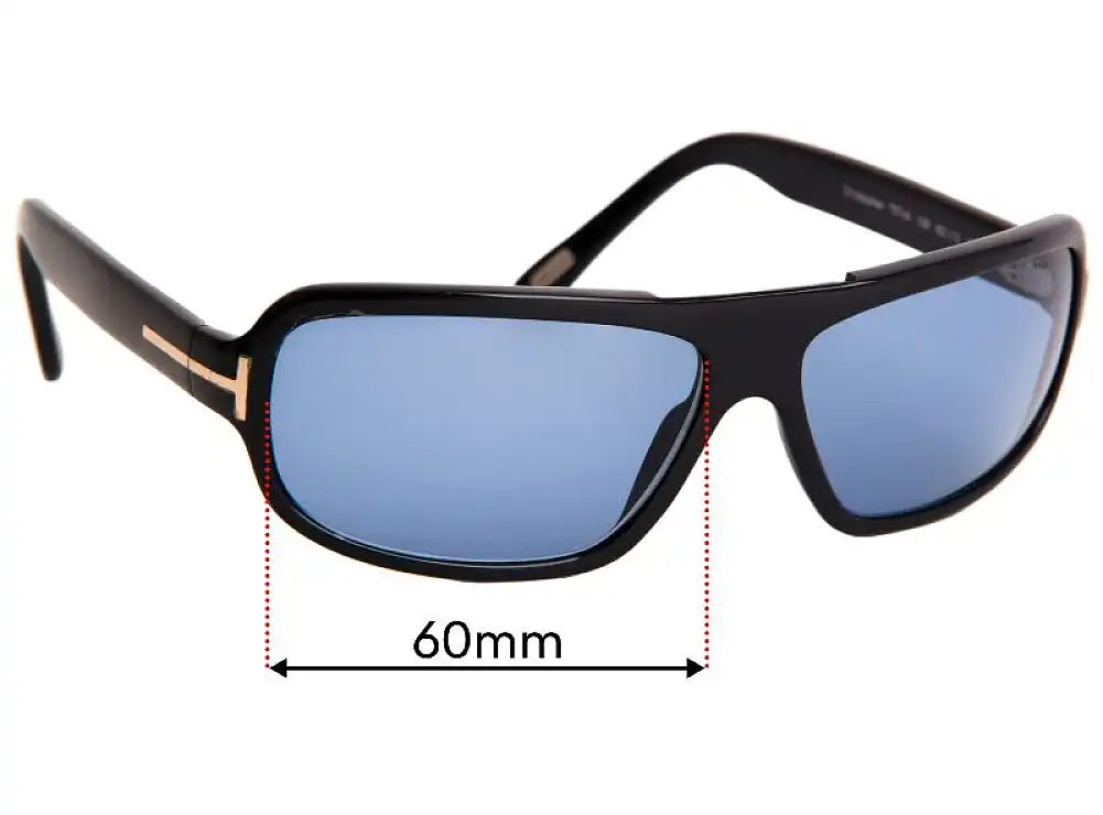 Sunglass Fix Ersatzgläser für Tom Ford Christopher TF44 - 60mm Wide Sunglass Fix Ersatzgläser für Tom Ford Christopher TF44 - 60mm Wide