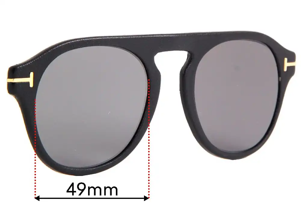 Sunglass Fix Ersatzgläser für Tom Ford TF5533-B Clip on - 49mm Wide Sunglass Fix Ersatzgläser für Tom Ford TF5533-B Clip on - 49mm Wide