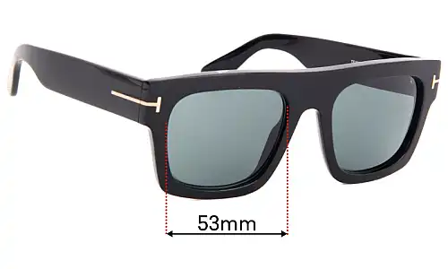 Sunglass Fix Ersatzgläser für Tom Ford TF5634-B - 53mm Wide Tom Ford TF5634-B Ersatzlinsen 53mm wide