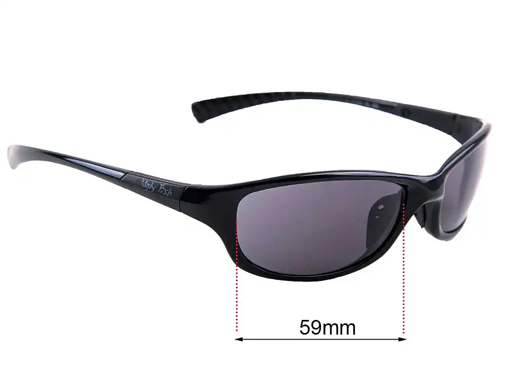 Sunglass Fix Ersatzgläser für Ugly Fish P 47002 - 59mm Wide Sunglass Fix Ersatzgläser für Ugly Fish P 47002 - 59mm Wide
