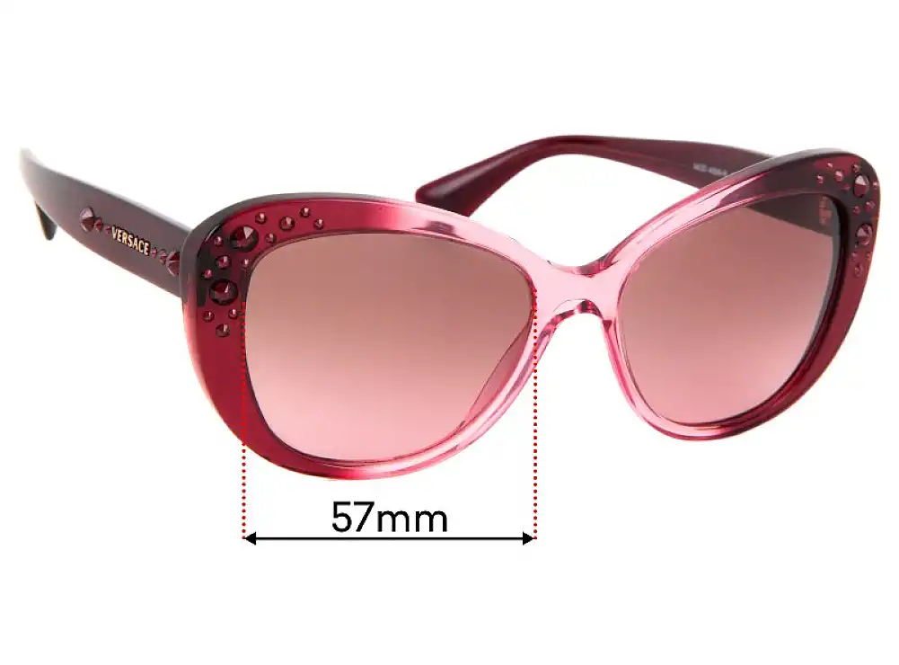 Sunglass Fix Ersatzgläser für Versace MOD 4309-B - 57mm Wide Sunglass Fix Ersatzgläser für Versace MOD 4309-B - 57mm Wide