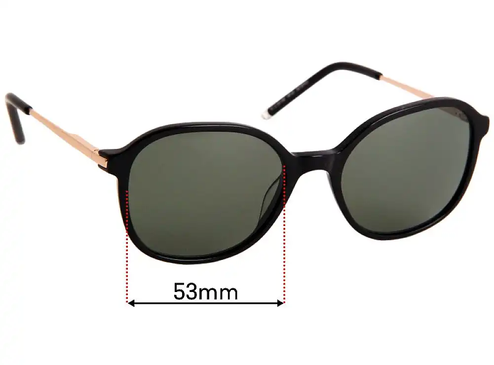 Sunglass Fix Ersatzgläser für Viktor & Rolf VR 01 - 53mm Wide Sunglass Fix Ersatzgläser für Viktor & Rolf VR 01 - 53mm Wide