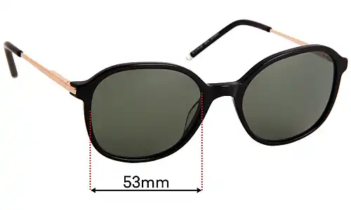 Sunglass Fix Ersatzgläser für Viktor & Rolf VR 01 - 53mm Wide Sunglass Fix Ersatzgläser für Viktor & Rolf VR 01 - 53mm Wide