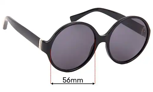 Sunglass Fix Ersatzgläser für Yves Saint Laurent YSL6321/S - 56mm Wide Yves Saint Laurent YSL6321/S Ersatzlinsen 56mm wide