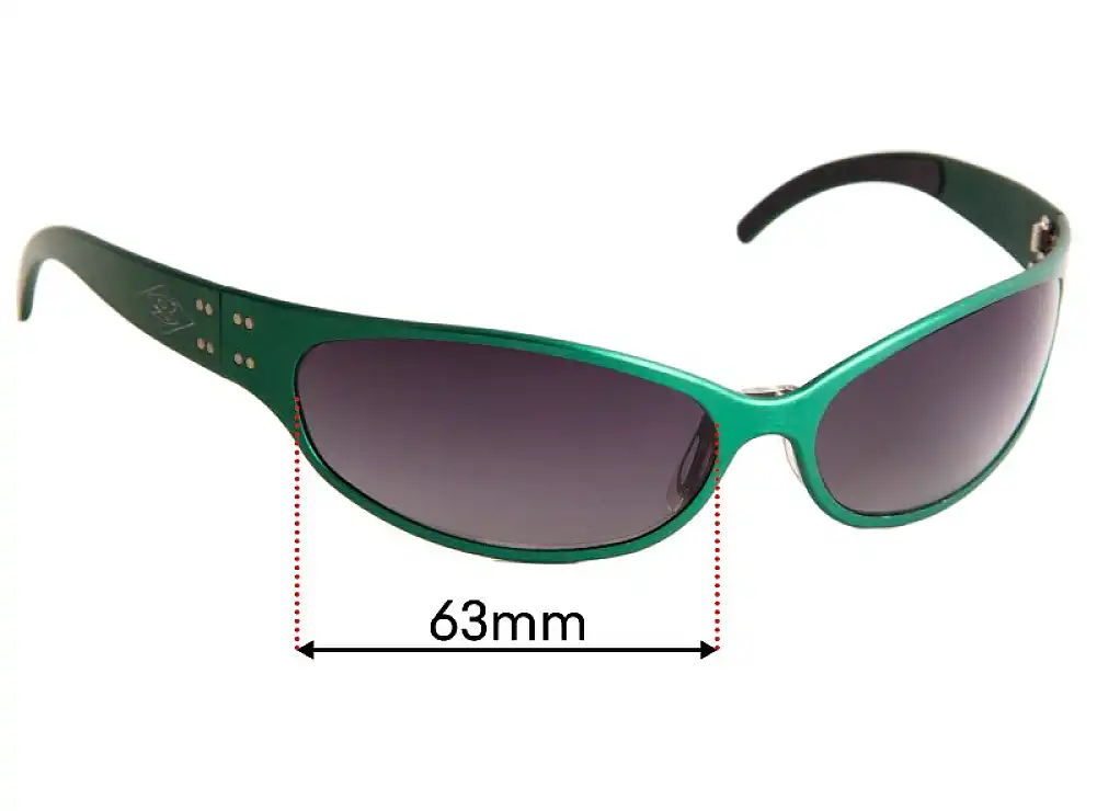 Sunglass Fix Ersatzgläser für Gatorz Gator - 63mm Wide Sunglass Fix Ersatzgläser für Gatorz Gator - 63mm Wide