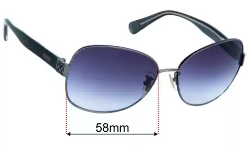 Sunglass Fix Ersatzgläser für Coach S598A Gidget - 58mm Wide Coach S598A Gidget Ersatzlinsen 58mm wide