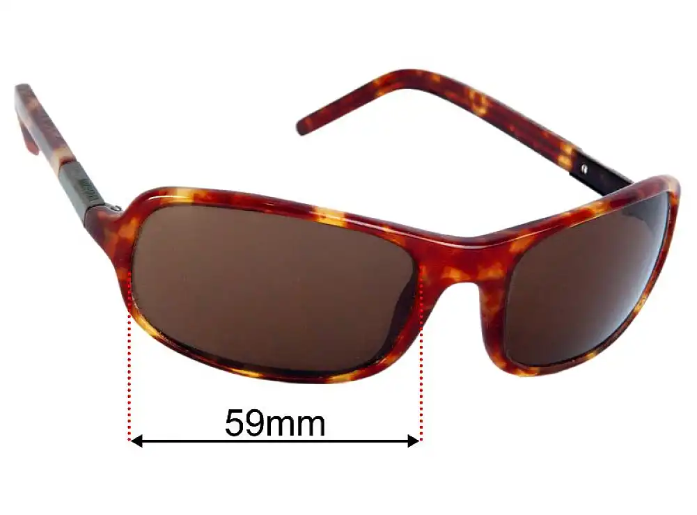 Sunglass Fix Ersatzgläser für Michael Kors M2607S - 59mm Wide - Side View Sunglass Fix Ersatzgläser für Michael Kors M2607S - 59mm Wide - Side View