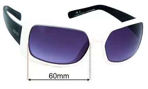 Sunglass Fix Ersatzgläser für Minx Cote 5291 - 60mm Wide - Side View Minx Cote 5291 Ersatzlinsen 60mm wide - Side View