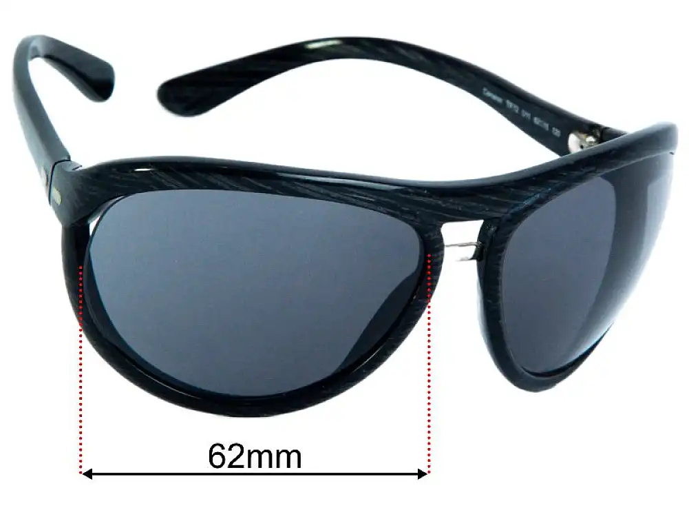Sunglass Fix Ersatzgläser für Tom Ford Cameron TF72 - 62mm Wide - Side View Sunglass Fix Ersatzgläser für Tom Ford Cameron TF72 - 62mm Wide - Side View