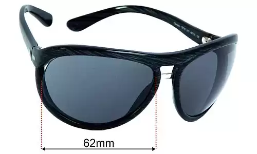 Sunglass Fix Ersatzgläser für Tom Ford Cameron TF72 - 62mm Wide - Side View Tom Ford Cameron TF72 Ersatzlinsen 62mm wide - Side View