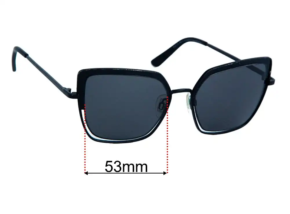 Sunglass Fix Ersatzgläser für Carolina Lemke CL1809-2 - 53mm Wide Sunglass Fix Ersatzgläser für Carolina Lemke CL1809-2 - 53mm Wide