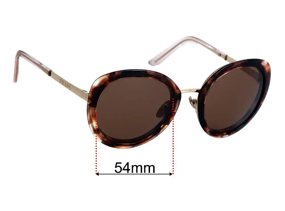 Sunglass Fix Ersatzgläser für Prada SPR54Y - 54mm Wide Sunglass Fix Ersatzgläser für Prada SPR54Y - 54mm Wide