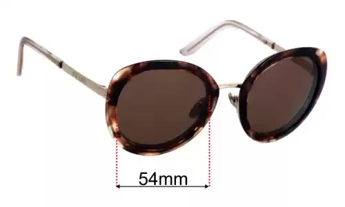 Sunglass Fix Ersatzgläser für Prada SPR54Y - 54mm Wide Prada SPR54Y Ersatzlinsen 54mm wide