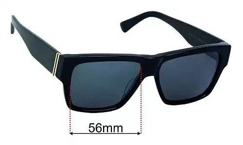 Sunglass Fix Ersatzgläser für Von Zipper Haussmann - 56mm Wide Von Zipper Haussmann Ersatzlinsen 56mm wide