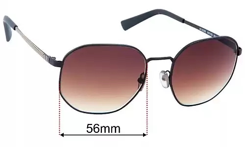 Sunglass Fix Ersatzgläser für Armani Exchange AX 2036S - 56mm Wide Armani Exchange AX 2036S Ersatzlinsen 56mm wide