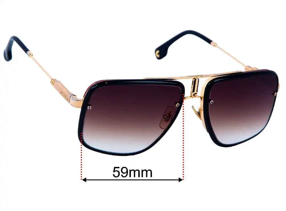 Sunglass Fix Ersatzgläser für Carrera Glory II - 59mm Wide Sunglass Fix Ersatzgläser für Carrera Glory II - 59mm Wide