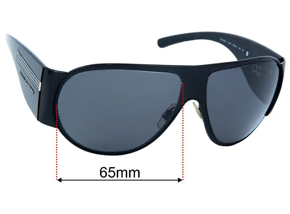 Sunglass Fix Ersatzgläser für Dolce & Gabbana DG2064 - 65mm Wide Sunglass Fix Ersatzgläser für Dolce & Gabbana DG2064 - 65mm Wide