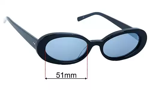 Sunglass Fix Replacement Lenses for Oroton Sonia - 51mm Wide Oroton Sonia Replacement Lenses 51mm wide