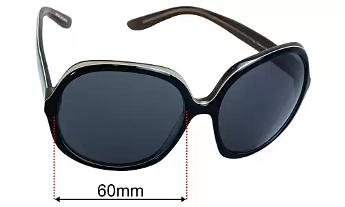 Sunglass Fix Ersatzgläser für Carrera Hippy 1 - 60mm Wide Carrera Hippy 1 Ersatzlinsen 60mm wide