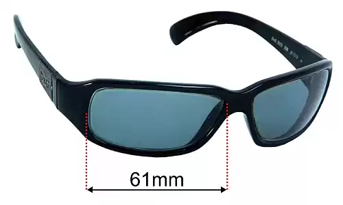 Sunglass Fix Ersatzgläser für Dolce & Gabbana DG2075 - 61mm Wide Dolce & Gabbana DG2075 Ersatzlinsen 61mm wide