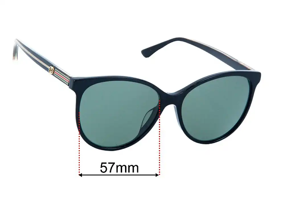 Sunglass Fix Ersatzgläser für Gucci GG0377SK - 57mm Wide Sunglass Fix Ersatzgläser für Gucci GG0377SK - 57mm Wide
