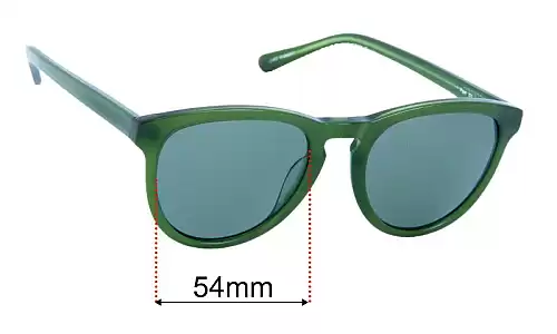 Sunglass Fix Ersatzgläser für Louenhide Piper - 54mm Wide Louenhide Piper Ersatzlinsen 54mm wide