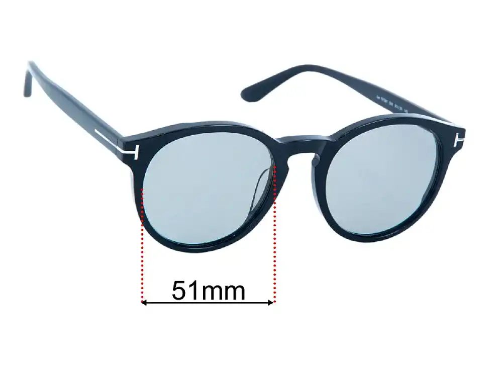 Sunglass Fix Ersatzgläser für Tom Ford Ian-02 TF591 - 51mm Wide Sunglass Fix Ersatzgläser für Tom Ford Ian-02 TF591 - 51mm Wide