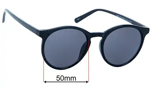 Sunglass Fix Ersatzgläser für Cotton On Lorne - 50mm Wide Cotton On Lorne Ersatzlinsen 50mm wide