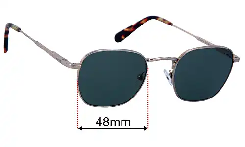 Sunglass Fix Ersatzgläser für Crap Eyewear The Groove Pilot - 48mm Wide Crap Eyewear The Groove Pilot Ersatzlinsen 51mm wide