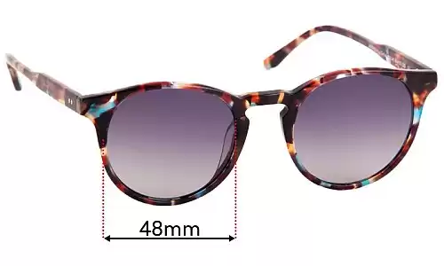 Sunglass Fix Ersatzgläser für Bailey Nelson Archer - 48mm Wide Bailey Nelson Archer Ersatzlinsen 48mm wide