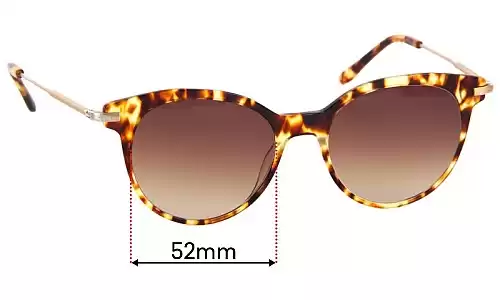Sunglass Fix Ersatzgläser für Bailey Nelson Helena Air - 52mm Wide Bailey Nelson Helena Air Ersatzlinsen 52mm wide