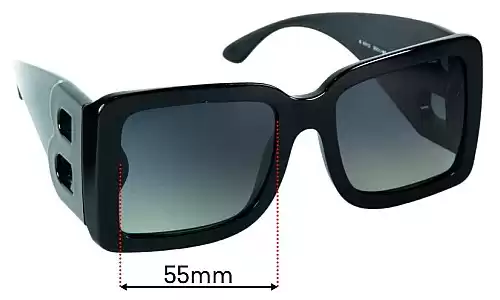 Sunglass Fix Replacement Lenses for Burberry B 4312 - 55mm Wide Replacement Lenses for Burberry B 4312 - 55mm Wide