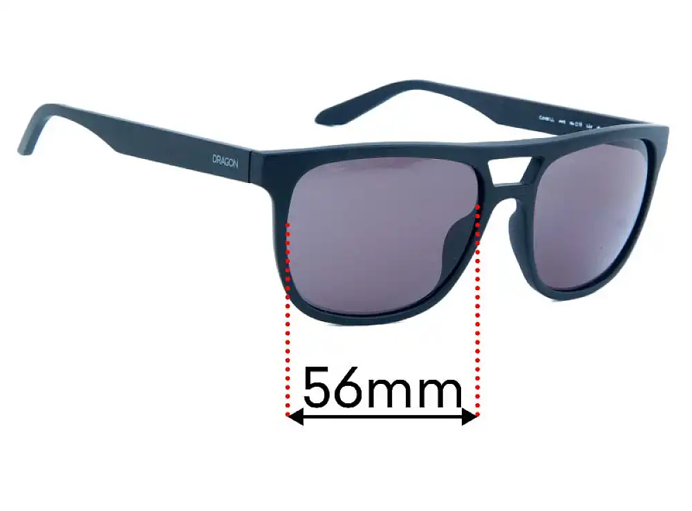Sunglass Fix Ersatzgläser für Dragon Cove LL - 56mm Wide Sunglass Fix Ersatzgläser für Dragon Cove LL - 56mm Wide