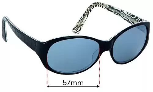 Sunglass Fix Ersatzgläser für Esprit ET9872 - 57mm Wide Esprit ET9872 Ersatzlinsen 57mm wide
