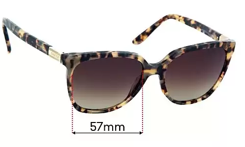 Sunglass Fix Ersatzgläser für Gucci GG3502/S - 57mm Wide Gucci GG3502/S Ersatzlinsen 57mm wide