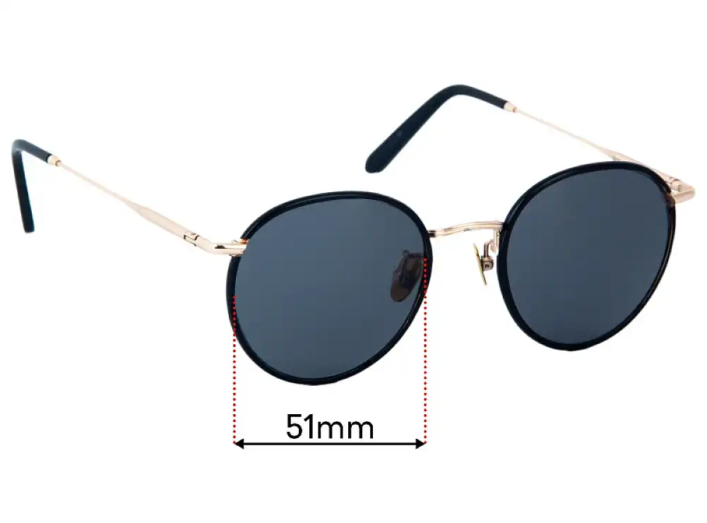 Sunglass Fix Ersatzgläser für Jimmy Fairly Astoria 2 Xl - 51mm Wide Sunglass Fix Ersatzgläser für Jimmy Fairly Astoria 2 Xl - 51mm Wide