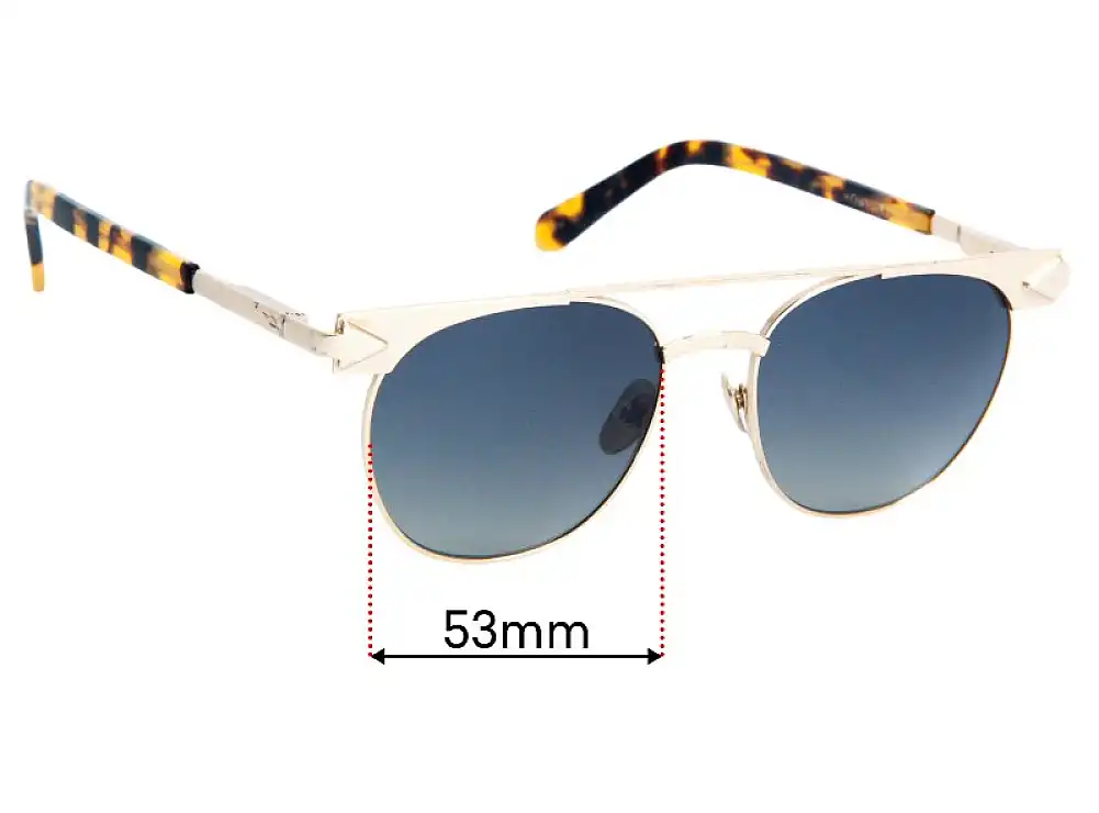 Sunglass Fix Ersatzgläser für Karen Walker Jackson - 53mm Wide Sunglass Fix Ersatzgläser für Karen Walker Jackson - 53mm Wide