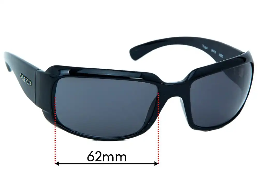Sunglass Fix Ersatzgläser für Mako 9513 Mogul - 62mm Wide Sunglass Fix Ersatzgläser für Mako 9513 Mogul - 62mm Wide