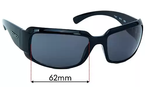 Sunglass Fix Ersatzgläser für Mako 9513 Mogul - 62mm Wide Mako 9513 Mogul Ersatzlinsen 62mm wide