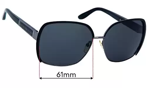 Sunglass Fix Ersatzgläser für Marc by Marc Jacobs MMJ 371/S - 61mm Wide Marc by Marc Jacobs MMJ 371/S Ersatzlinsen 61mm wide