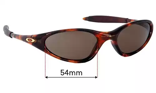 Sunglass Fix Ersatzgläser für Oakley Minutes 1.0 - 54mm Wide Oakley Minutes 1.0 Ersatzlinsen 54mm wide