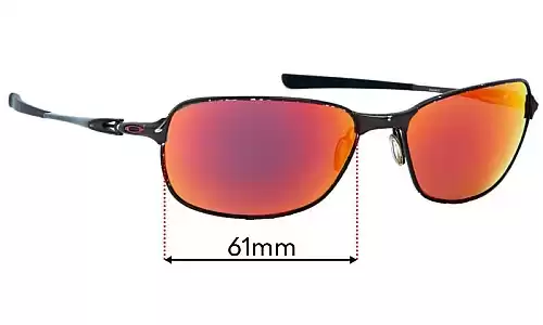 Sunglass Fix Ersatzgläser für Oakley C-Wire New - 61mm Wide Oakley C-Wire New Ersatzlinsen 61mm wide