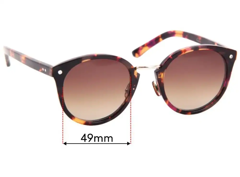 Sunglass Fix Ersatzgläser für Owndays Owndays SWA3004 - 49mm Wide Sunglass Fix Ersatzgläser für Owndays Owndays SWA3004 - 49mm Wide